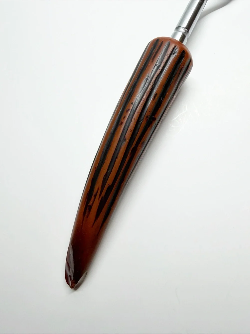 Vintage Japan Bakelight Antler Horn Handle Meat Fork
